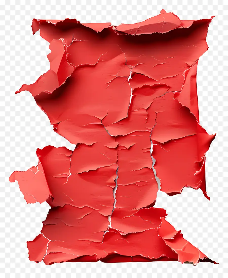 Papel Rasgado Vermelho，Papel Vermelho Rasgado PNG