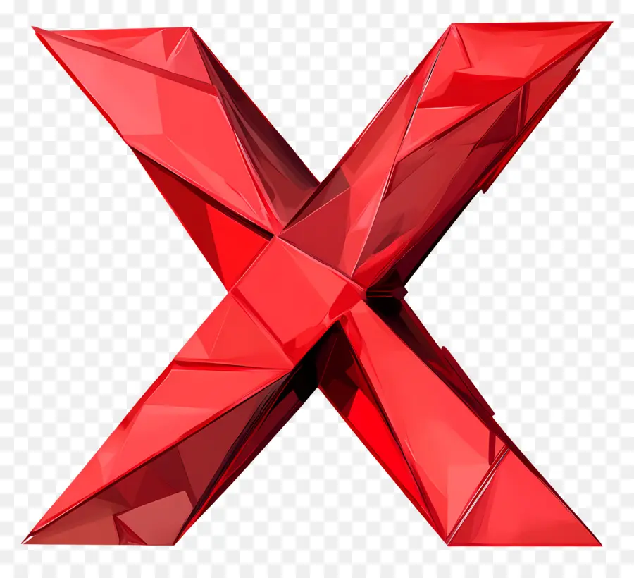 X Vermelho，Cruzar PNG