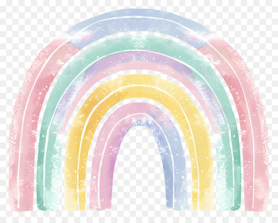 Arco íris Pastel，Arco íris Colorido PNG