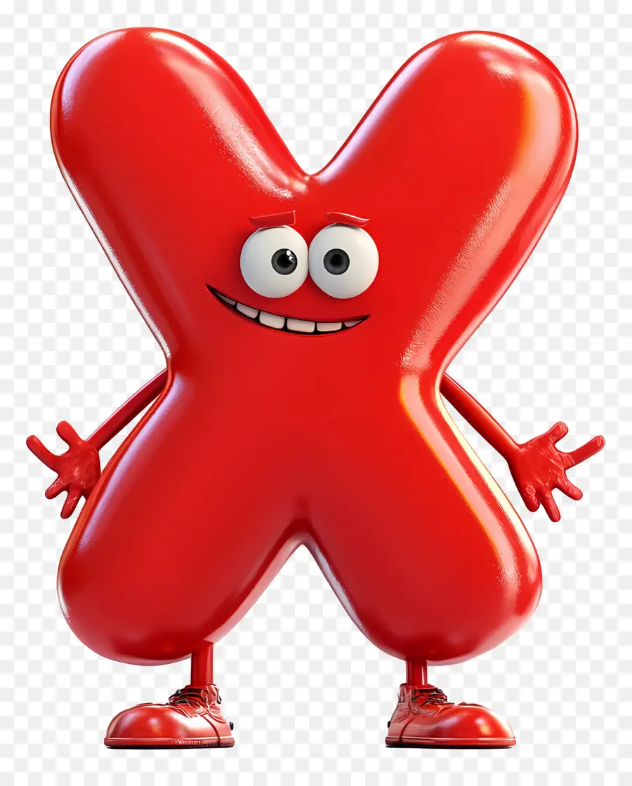 X Vermelho，Desenho Animado X Vermelho PNG