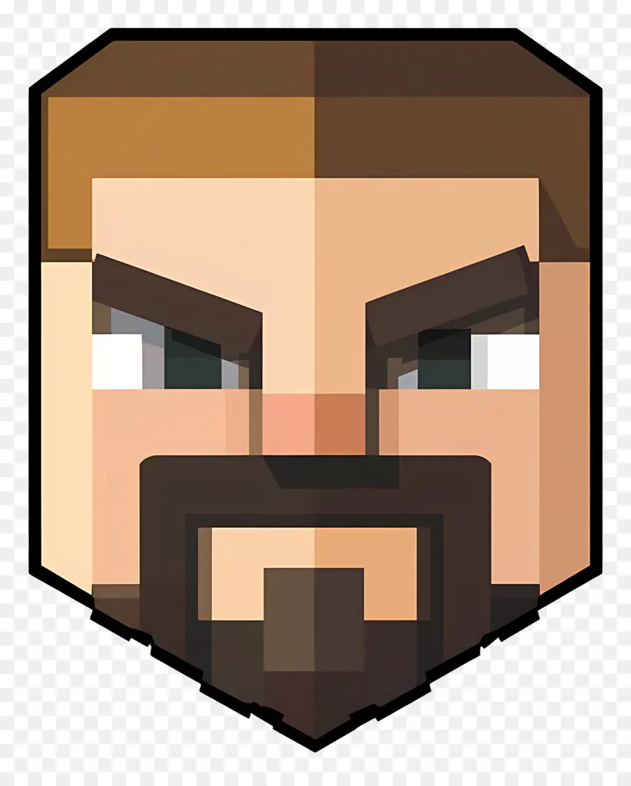 Minecraft，Rosto Pixelizado PNG