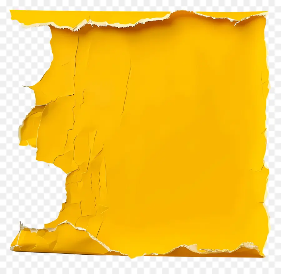 Papel Rasgado Amarelo，Papel Rasgado PNG