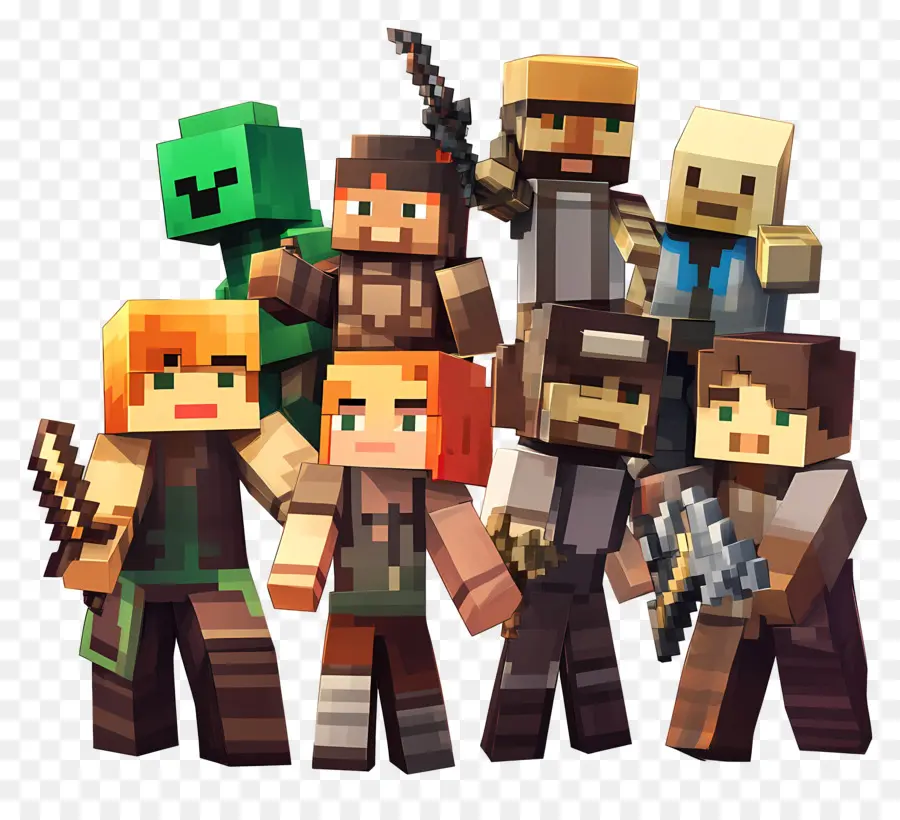 Minecraft，Personagens Do Minecraft PNG