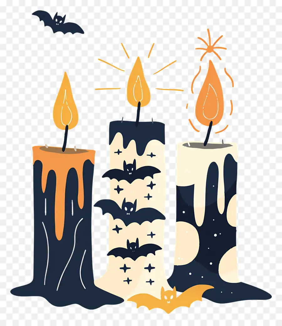 Velas De Halloween，Velas PNG