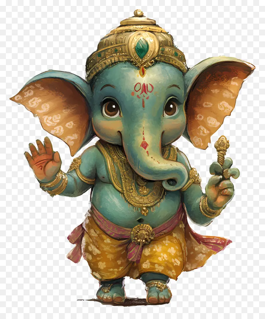 Ganesha，Ganesha Fofo PNG