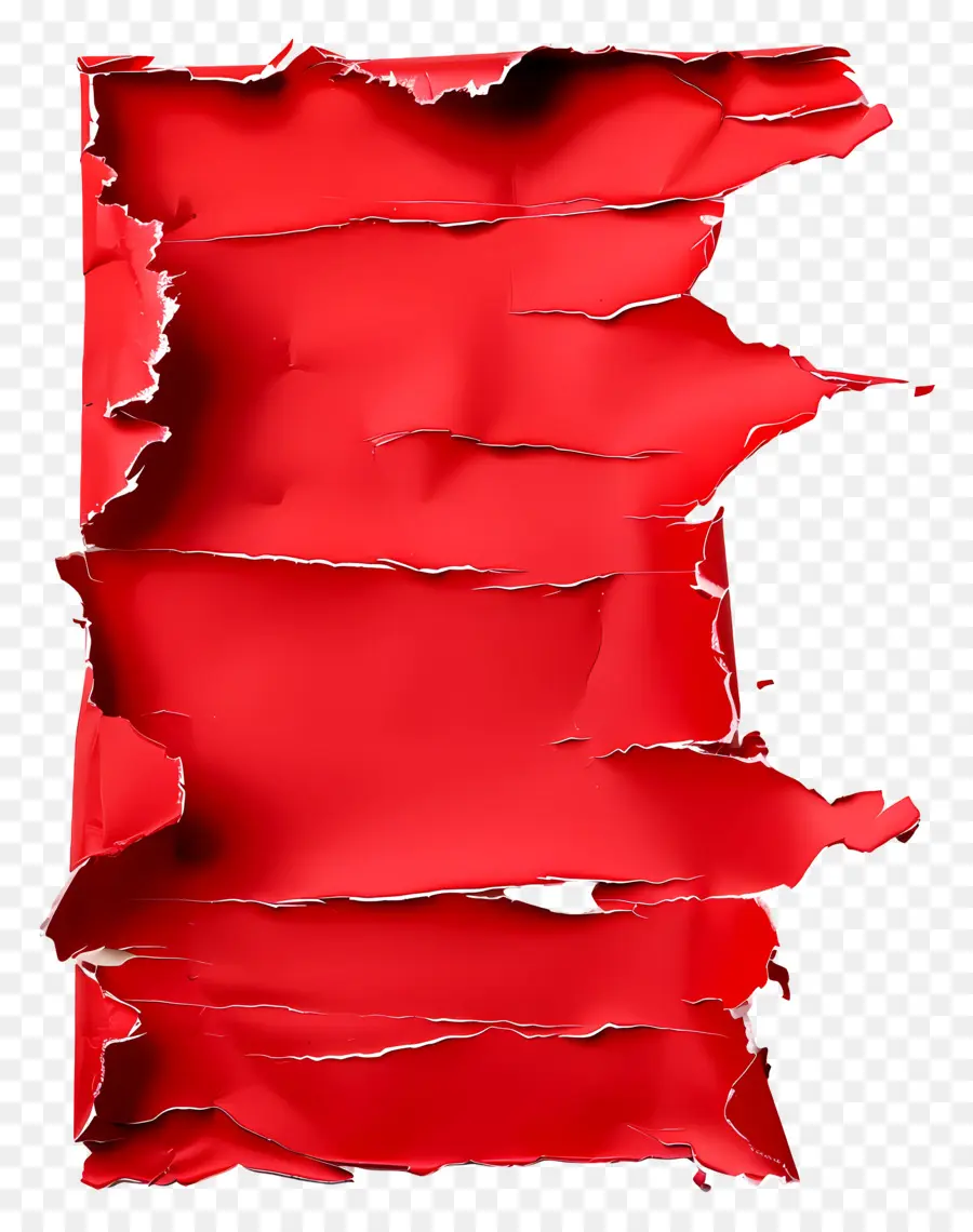 Papel Rasgado Vermelho，Papel Vermelho Rasgado PNG