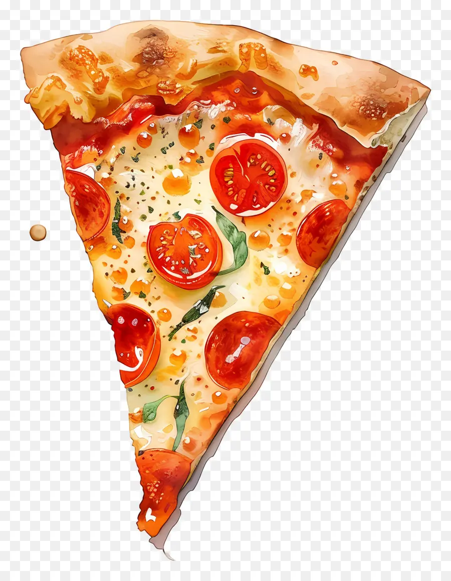 Fatia De Pizza，Tomate PNG