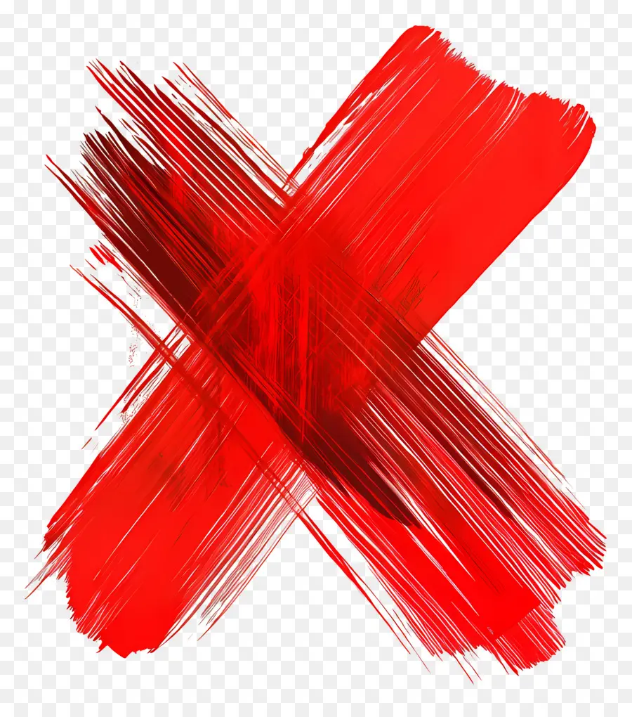 X Vermelho，Cruz Vermelha PNG