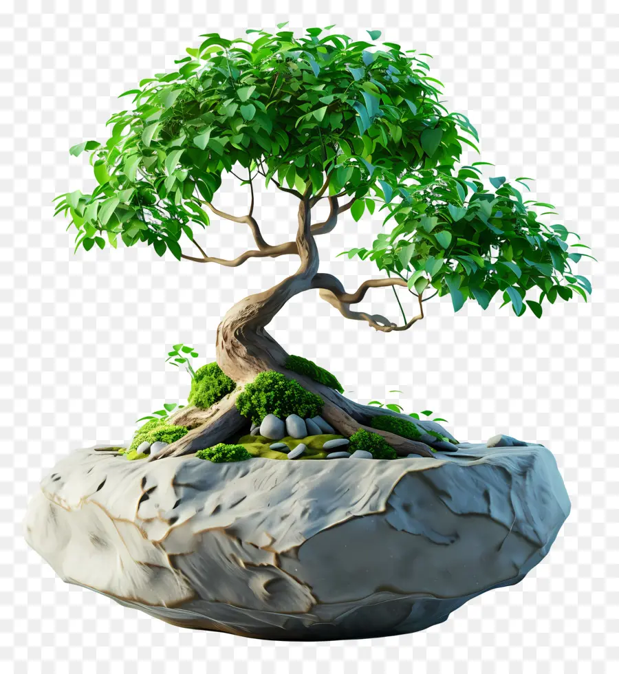 Pohon Bonsai，árvore PNG