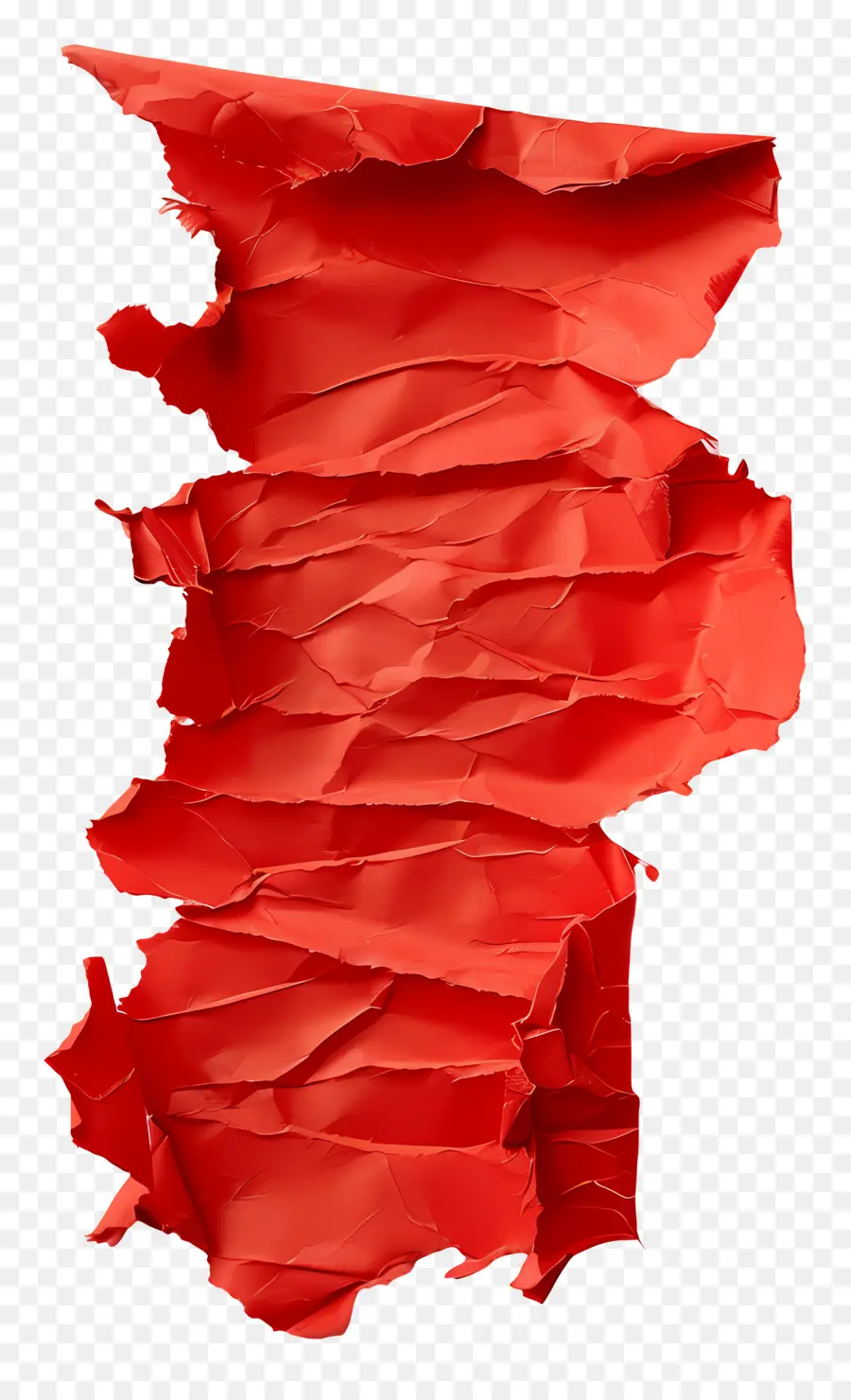 Papel Rasgado Vermelho，Rasgado PNG