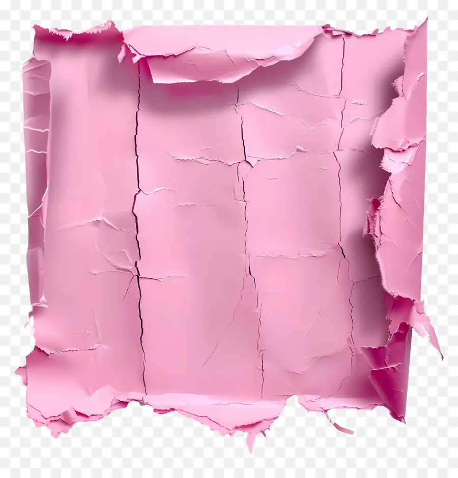 Papel Rasgado Rosa，Papel Amassado PNG