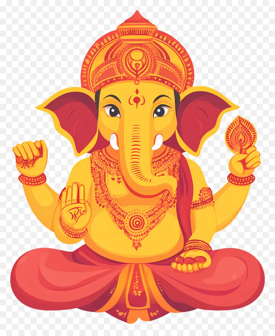 Ganpati，Divindade Elefante PNG