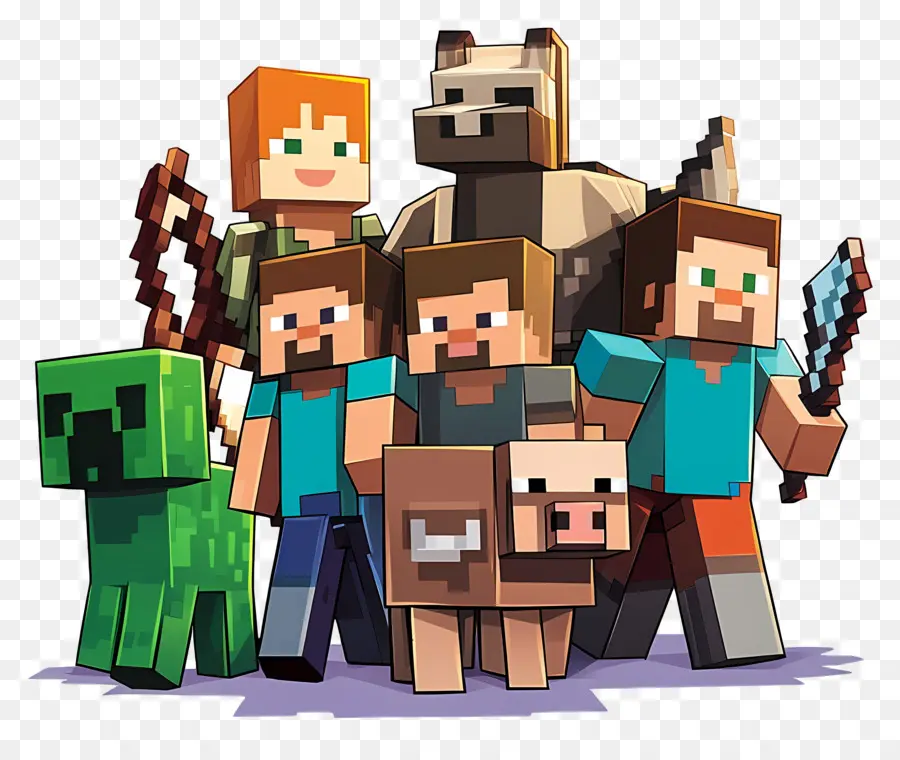 Minecraft，Personagens Do Minecraft PNG