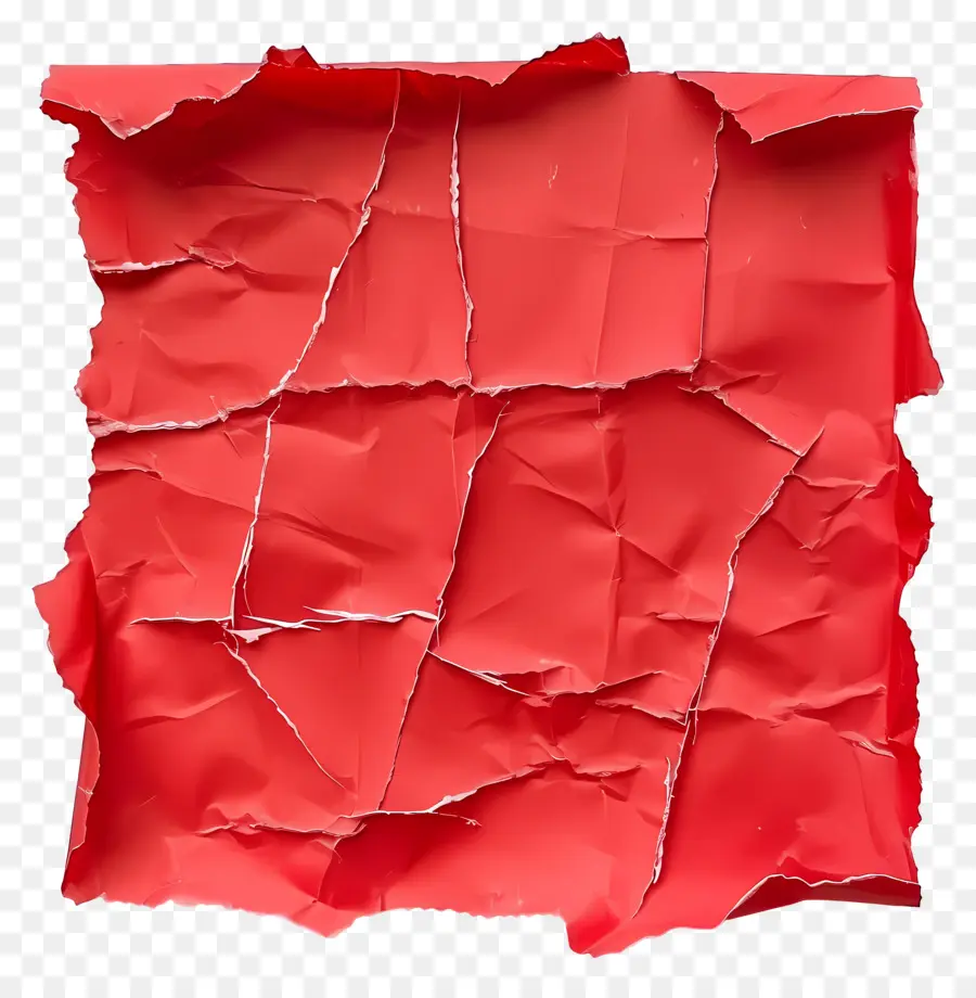 Papel Rasgado Vermelho，Rasgado PNG