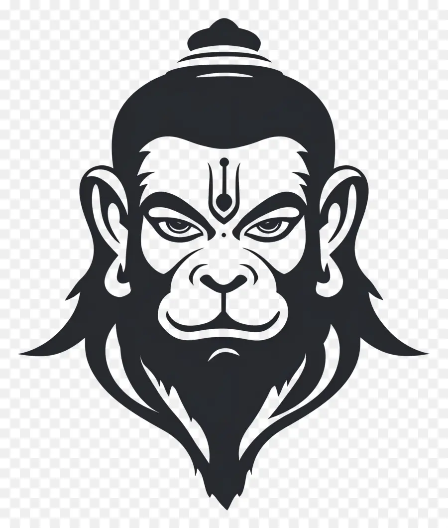 Hanuman，Rosto De Hanuman PNG