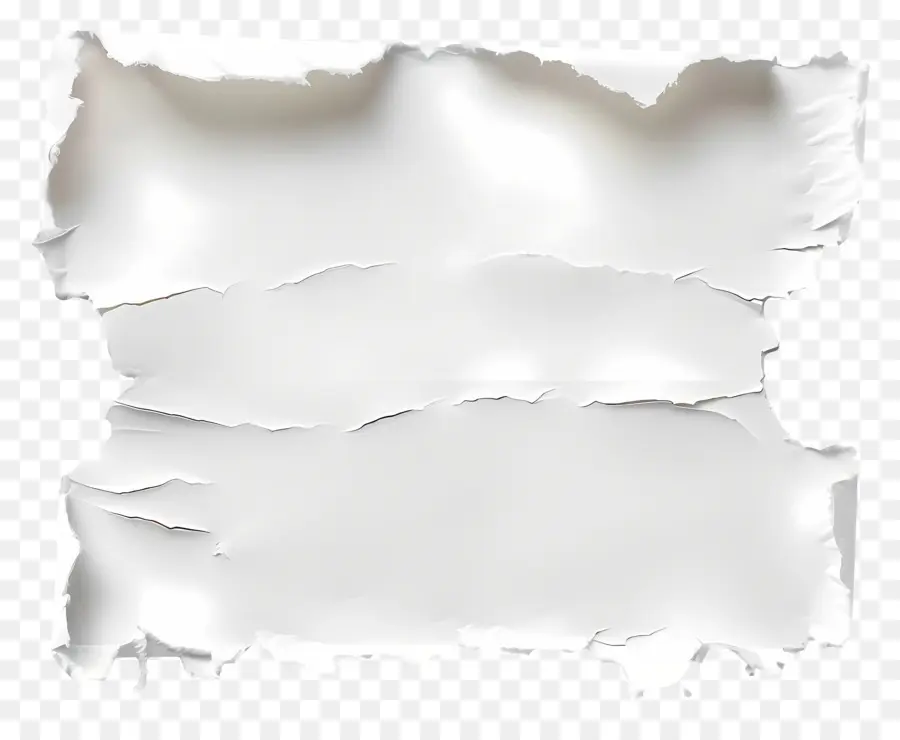 Papel Rasgado Branco，Papel Velho PNG