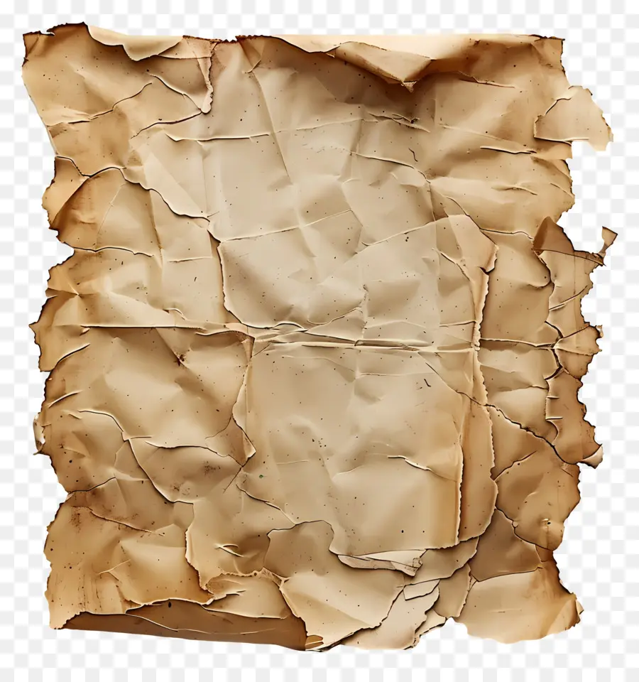 Papel Rasgado Vintage，Papel Amassado PNG