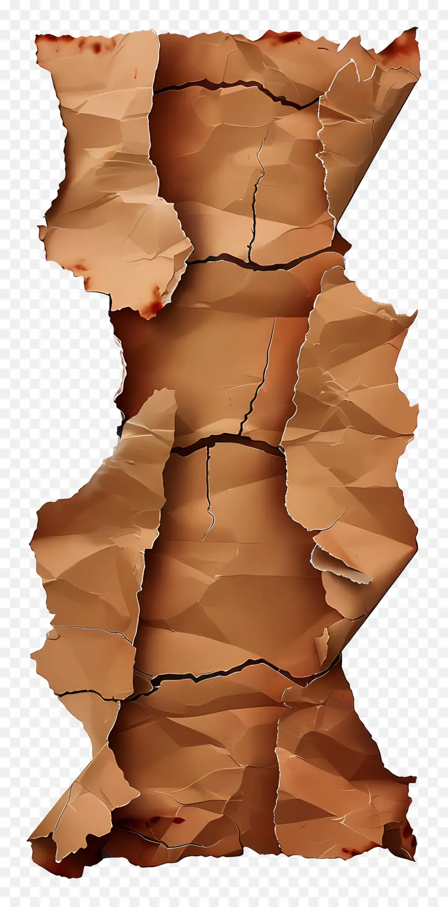 Papel Rasgado Marrom，Papel Rasgado PNG