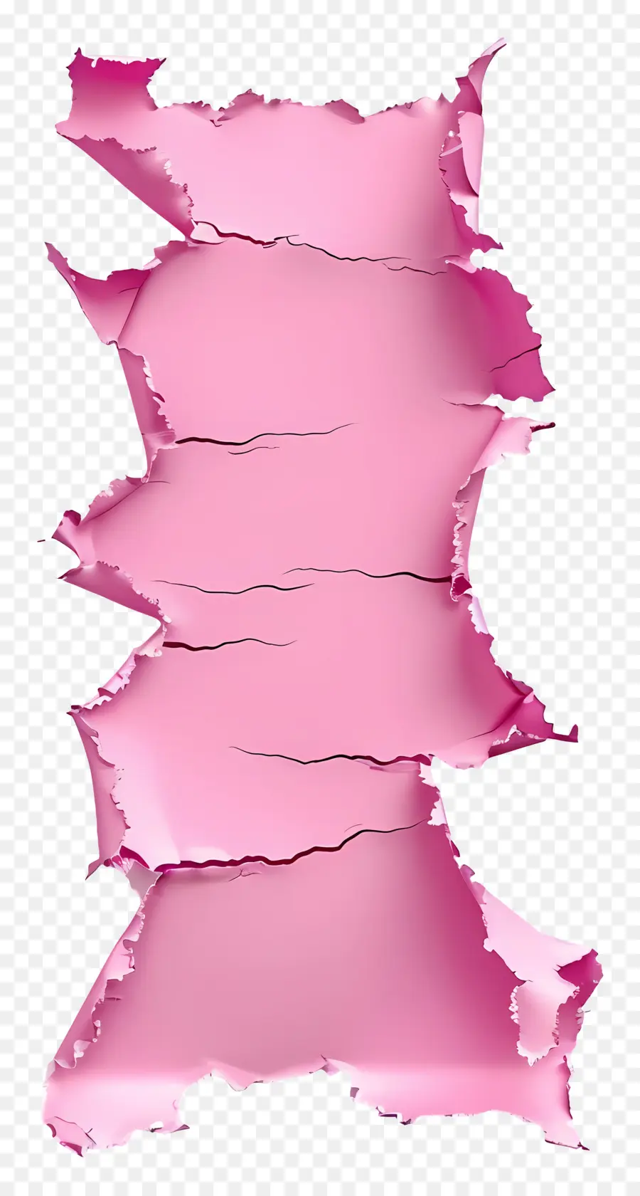 Papel Rasgado Rosa，Papel Rosa PNG