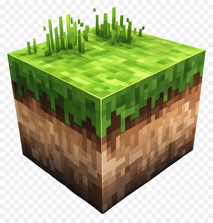 Minecraft，Bloco De Grama Minecraft PNG