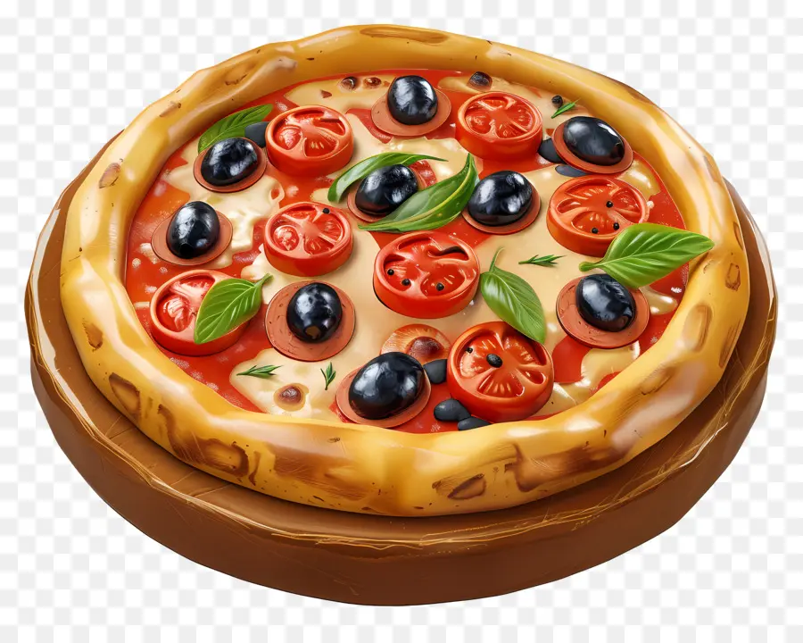 Pizza Grega，Pizza PNG