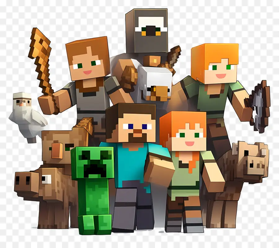 Minecraft，Personagens Do Minecraft PNG