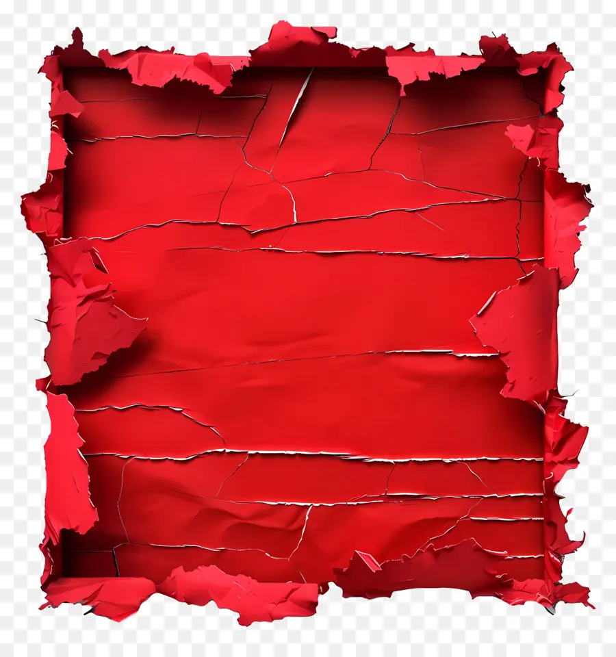 Papel Rasgado Vermelho，Rasgado PNG