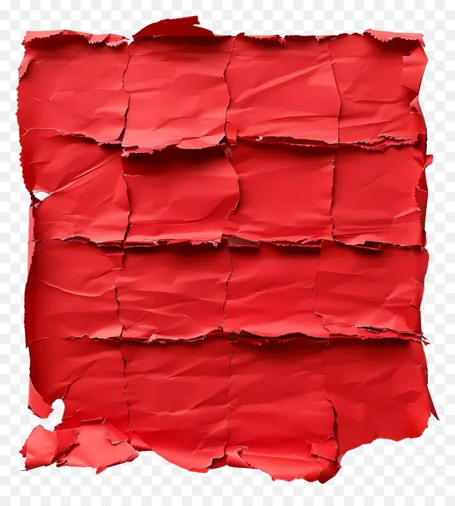 Papel Rasgado Vermelho，Rasgado PNG