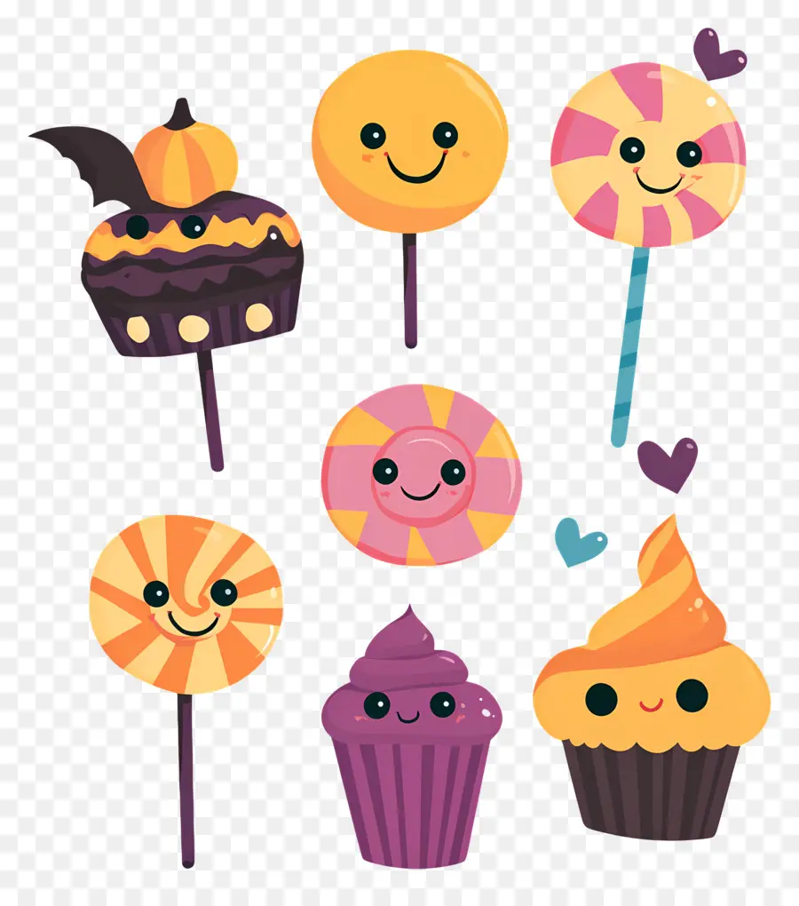 Doces De Halloween，Doces Fofos PNG