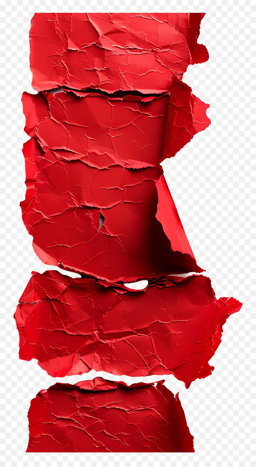 Papel Rasgado Vermelho，Rasgado PNG