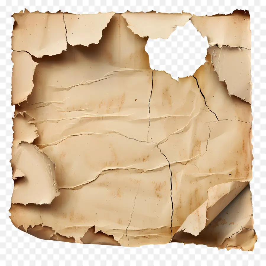 Papel Rasgado Vintage，Papel Velho PNG