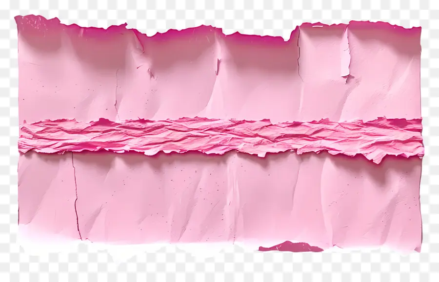 Papel Rasgado Rosa，Papel Amassado PNG