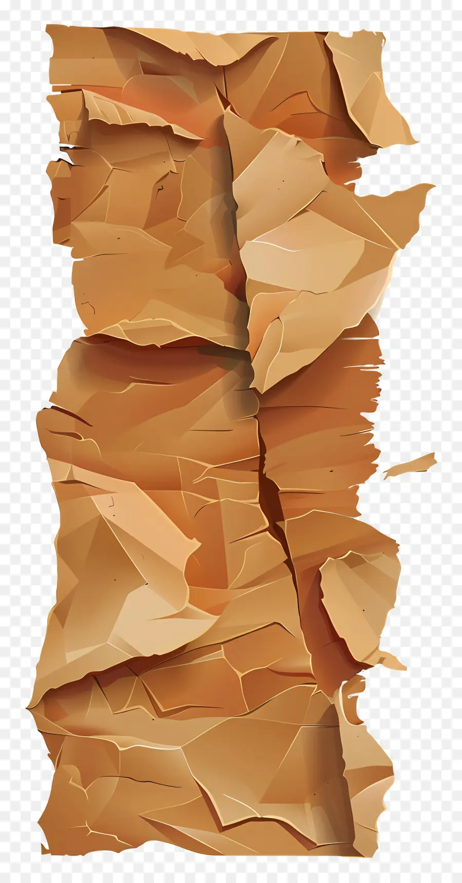 Papel Rasgado Marrom，Papel Rasgado PNG