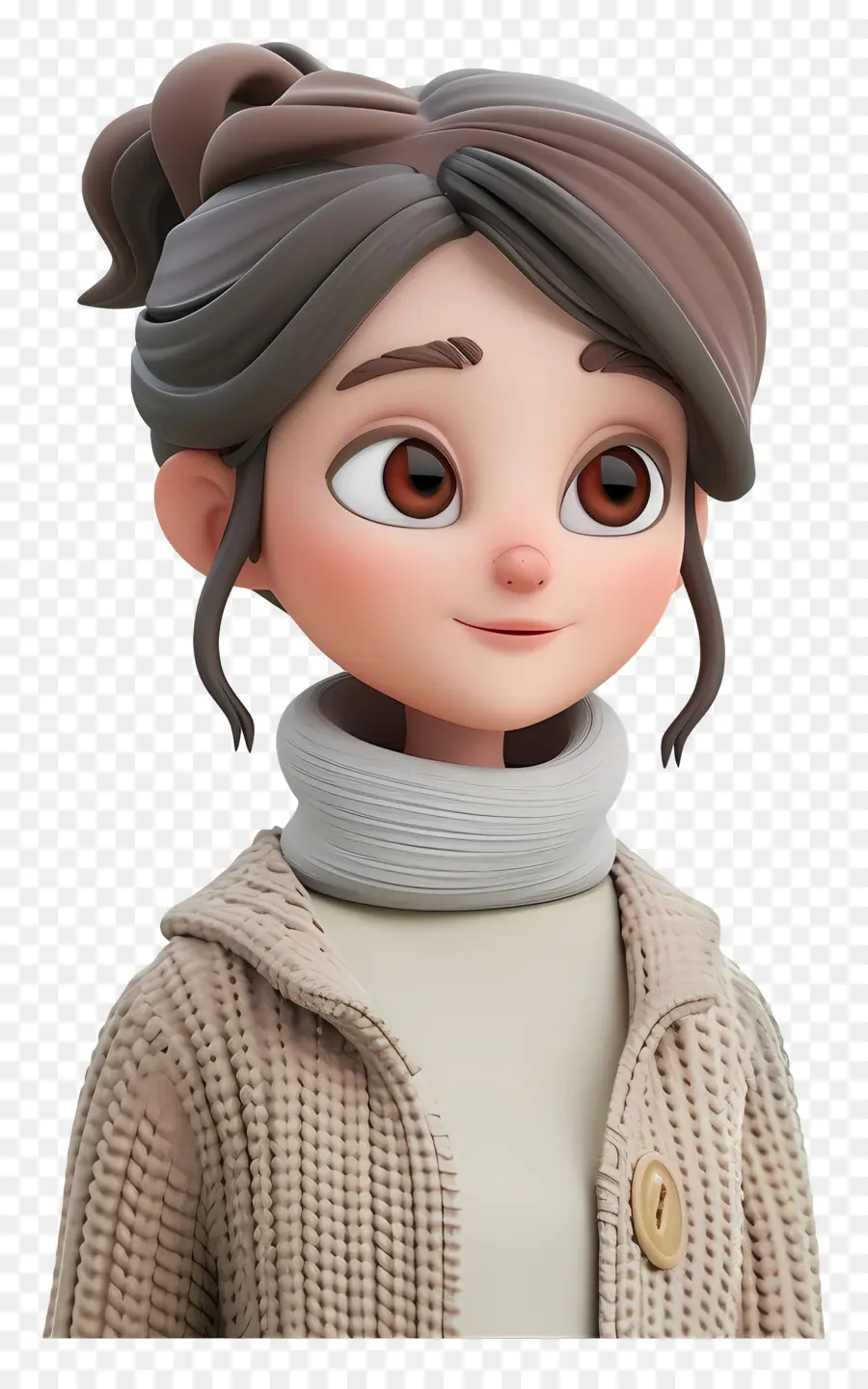 Avatar De Mulher 3d，Garota Animada PNG