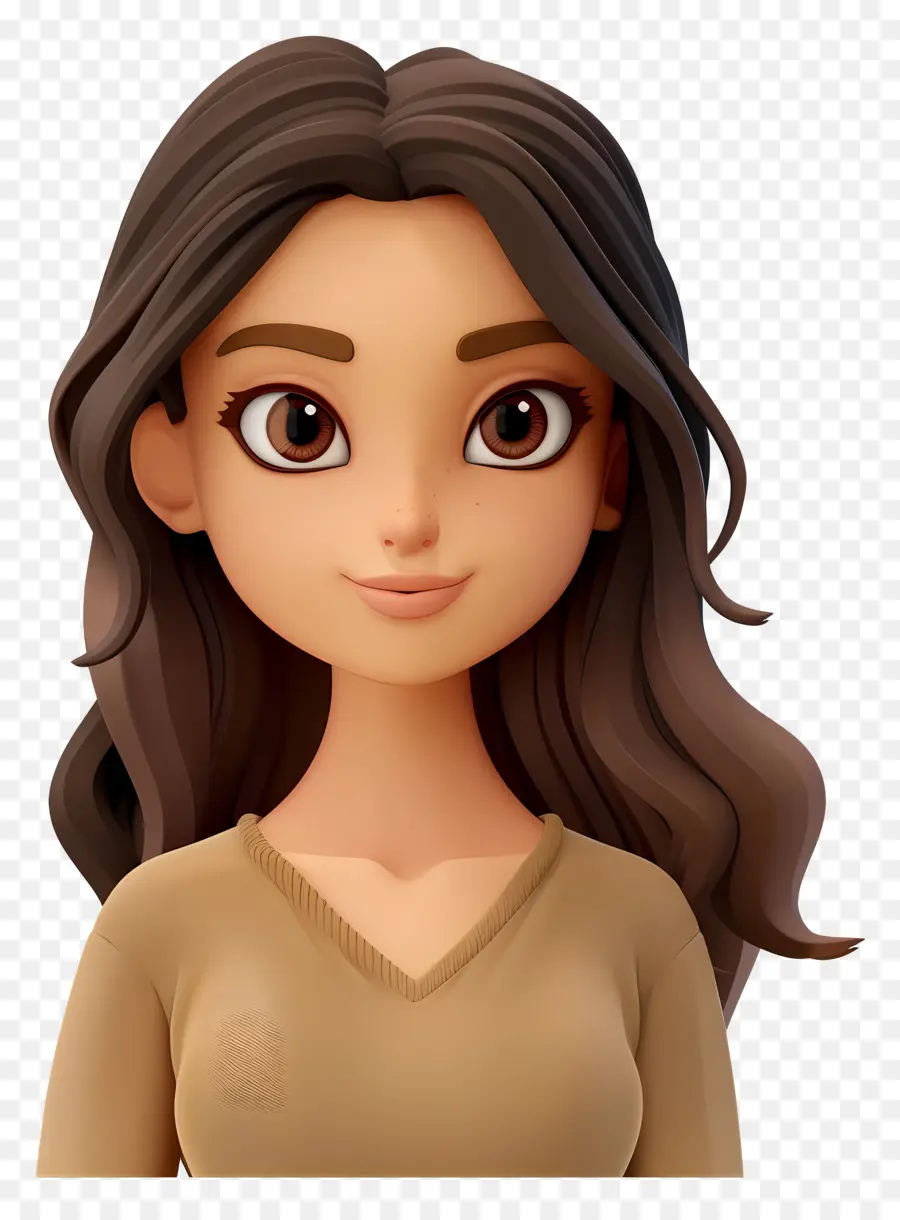 Avatar De Mulher 3d，Garota PNG