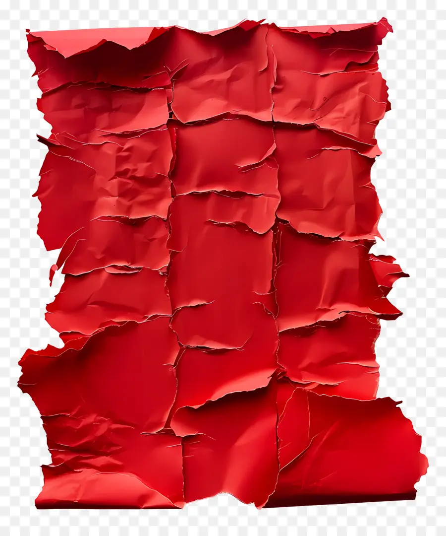 Papel Rasgado Vermelho，Papel Vermelho Rasgado PNG