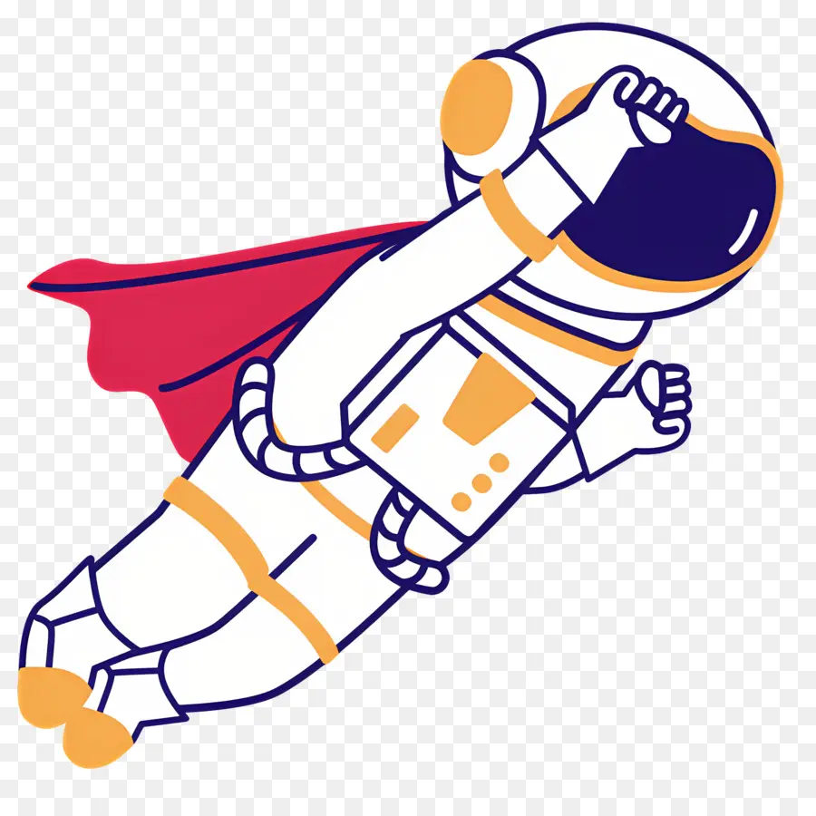 Astronauta，Astronauta Com Capa PNG