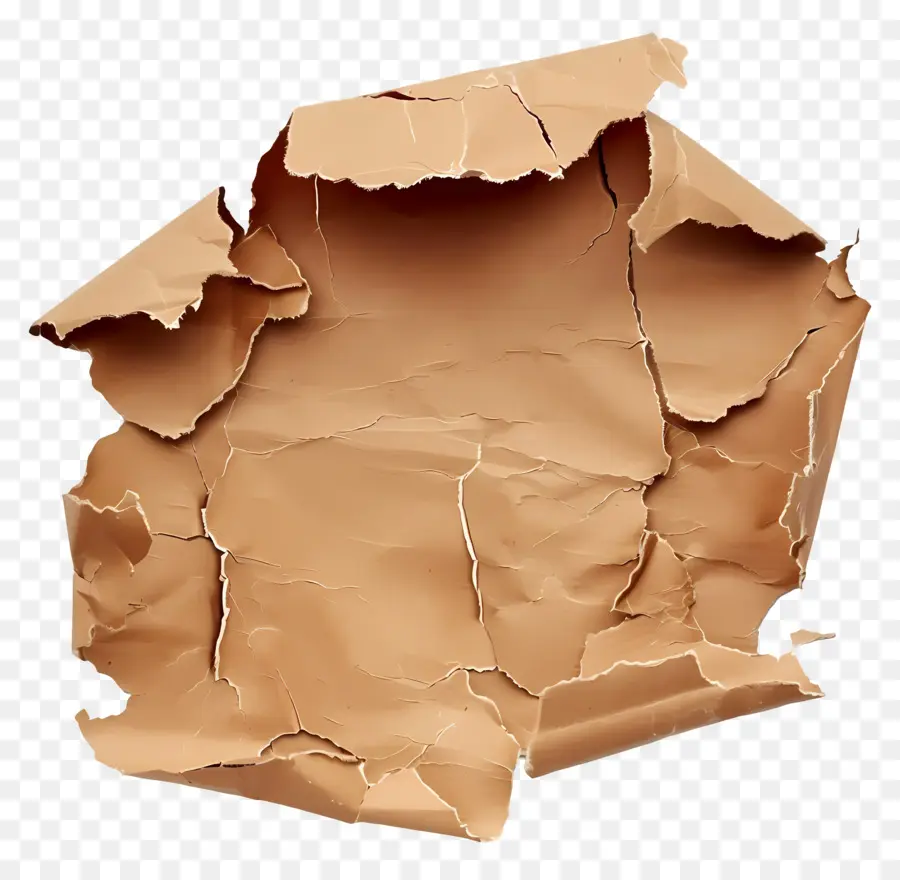 Papel Rasgado Marrom，Papel Rasgado PNG