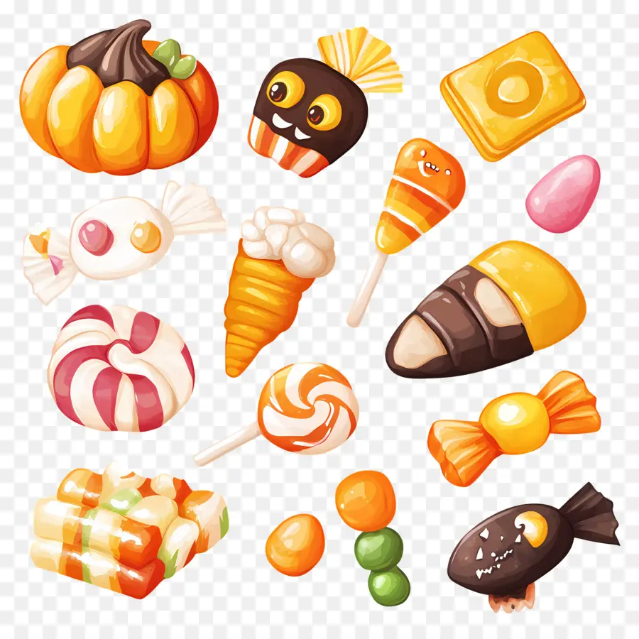 Doces De Halloween，Doces PNG