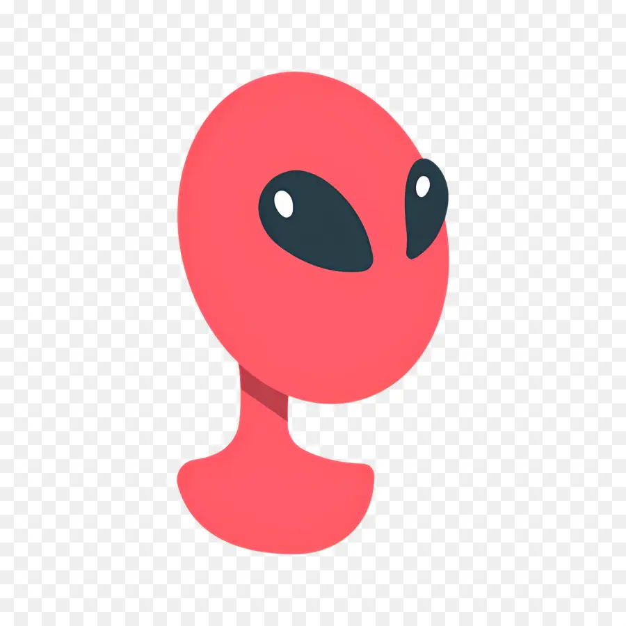 Monstro Espacial，Cabeça Alienígena Vermelha PNG