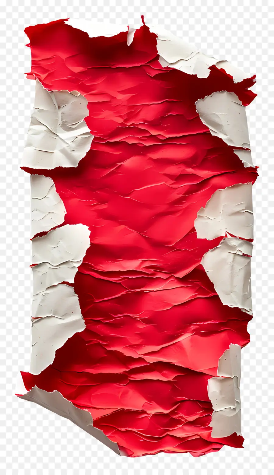 Papel Rasgado Vermelho，Rasgado PNG