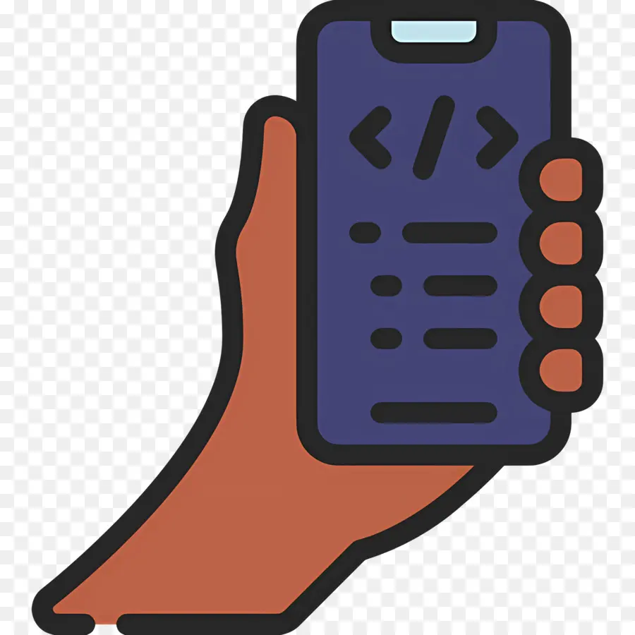 Mão Segurando Smartphone，Telefone PNG