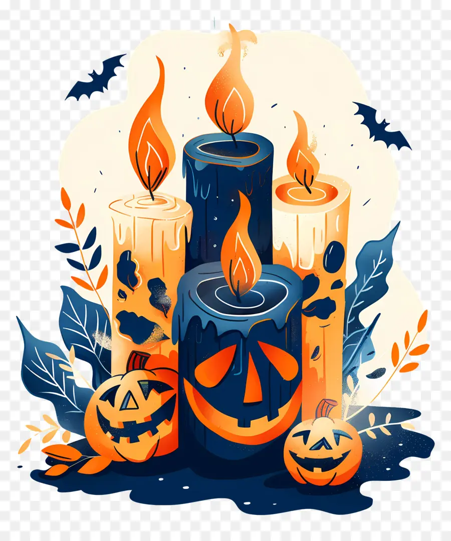 Velas De Halloween，Velas PNG