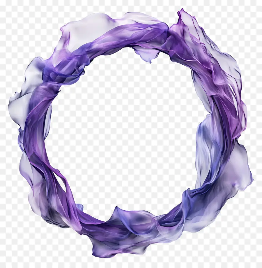 Moldura Círculo，Anel Roxo PNG