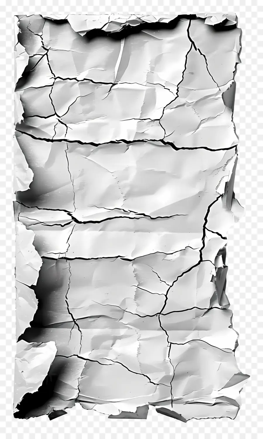 Papel Rasgado Velho，Papel Rachado PNG