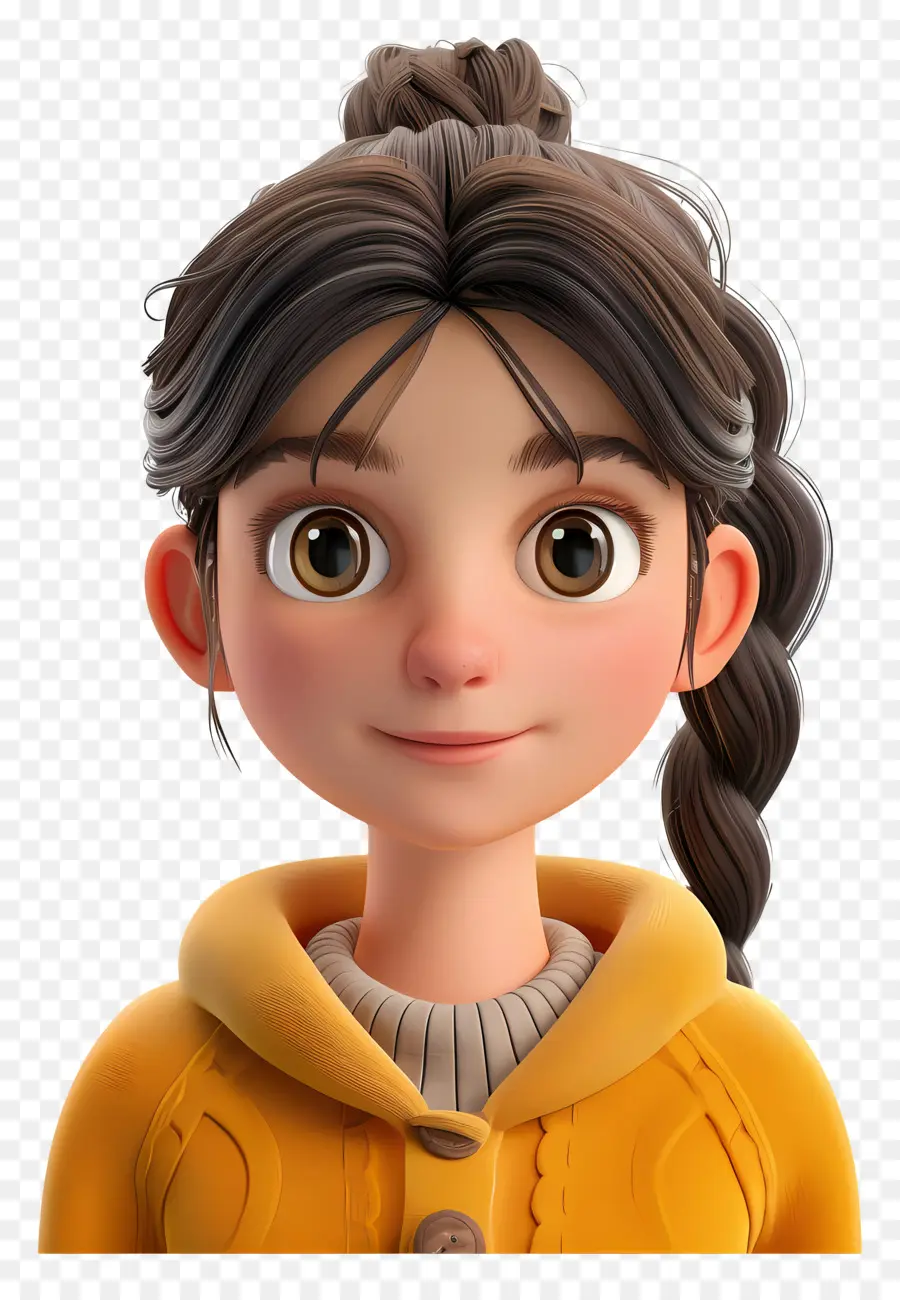 Avatar De Menina 3d，Garota Animada PNG