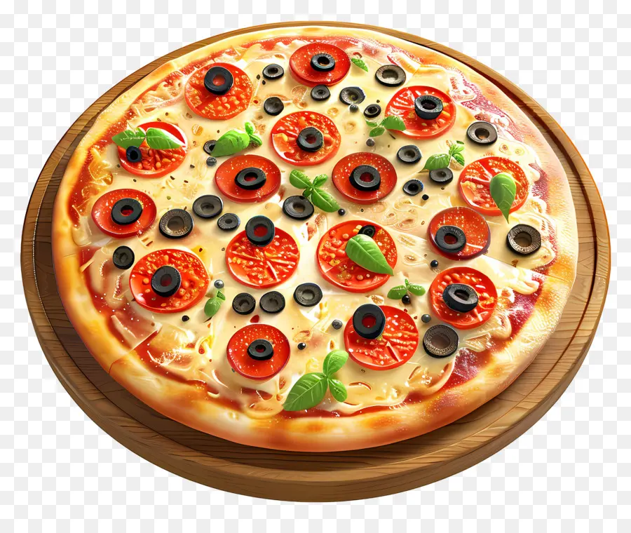 Pizza Grega，Pizza PNG