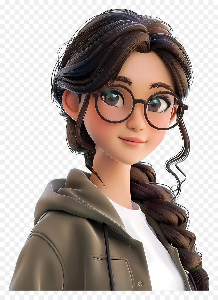 Avatar De Menina 3d，Garota Animada PNG