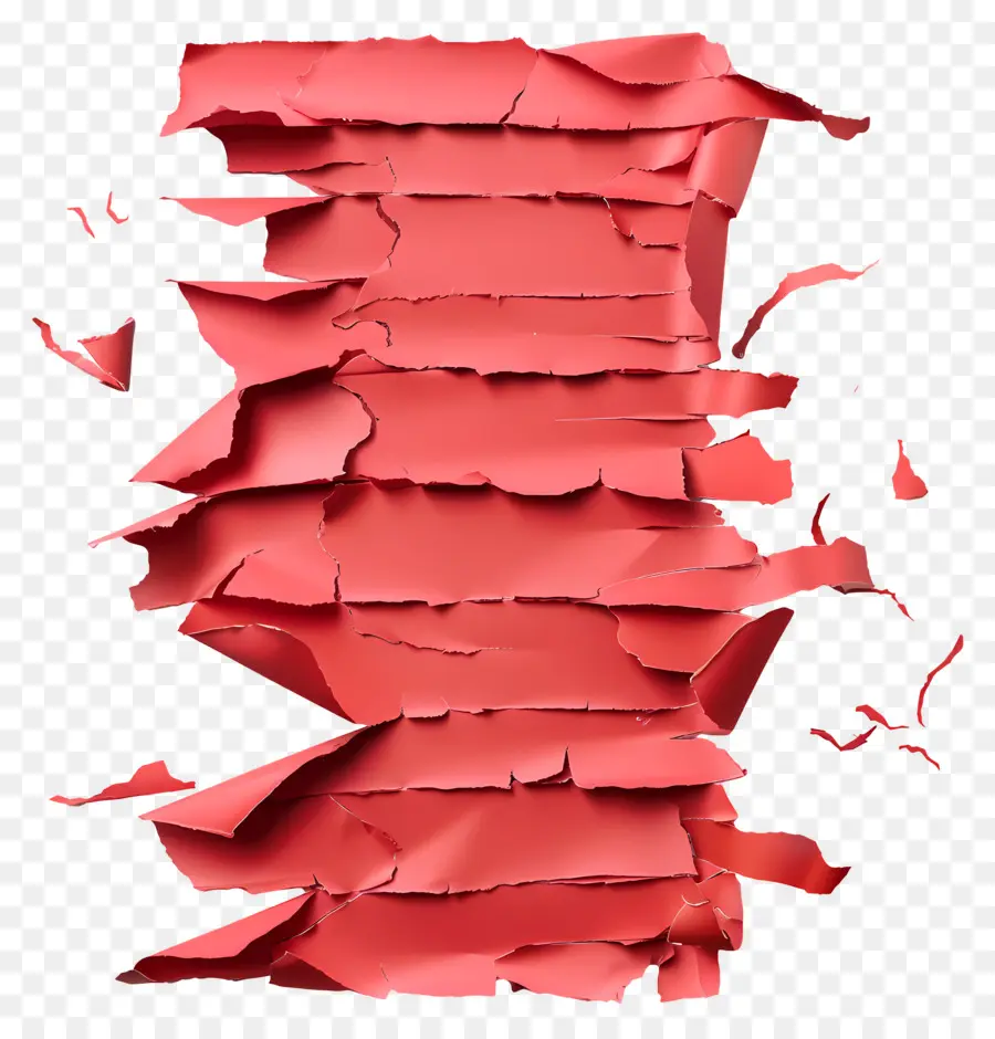 Papel Rasgado Vermelho，Papel Vermelho Rasgado PNG