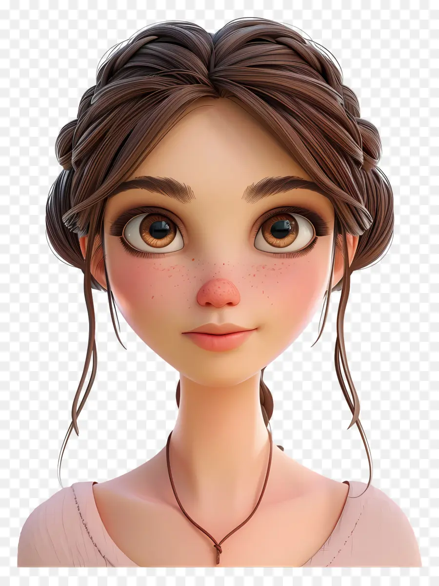 Avatar De Menina 3d，Garota Triste PNG